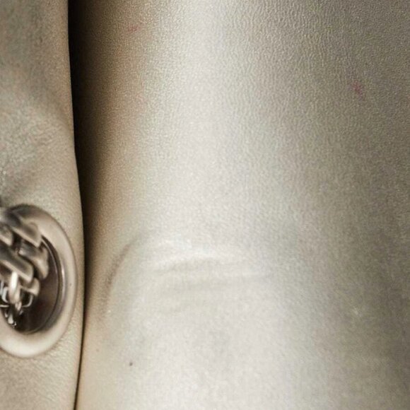 Chanel Silver 2.55 Reissue Quilted Lambskin Leather 227 Jumbo Flap Bag - Picture 10 of 12